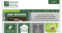 Desktop Screenshot of frontroyalfcu.org